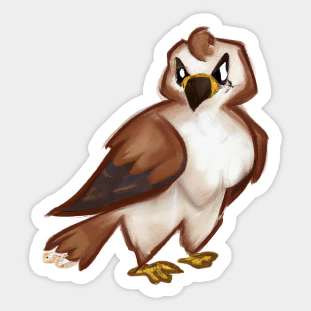 Cute Buzzard Drawing Sticker by Play Zoo